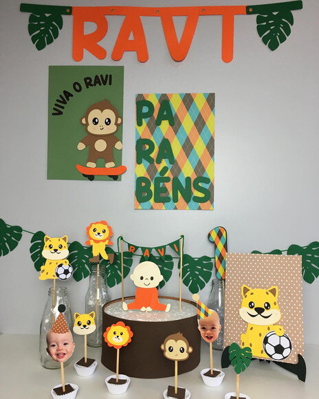Kit Animais Esporte - Papelaria para Festa