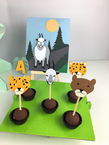 Kit Animais Selvagens - Papelaria para Festa