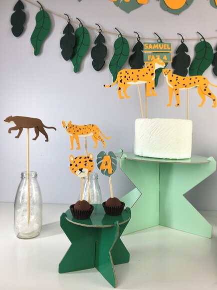 Kit Animais Selvagens - Papelaria para Festa
