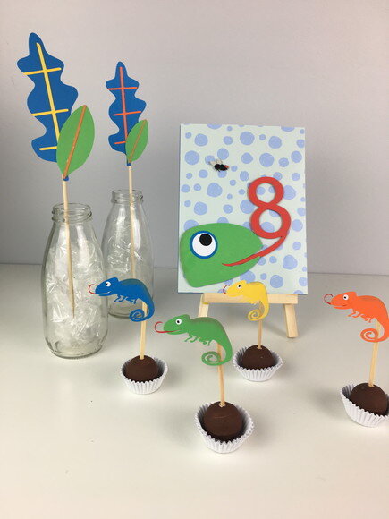 Kit Camaleão - Papelaria para Festa