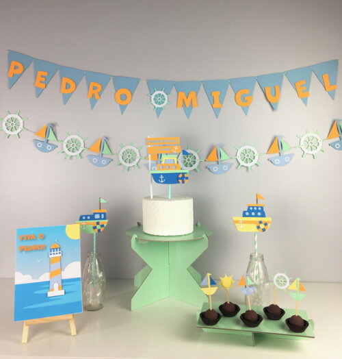 Kit Barcos - Papelaria para Festa