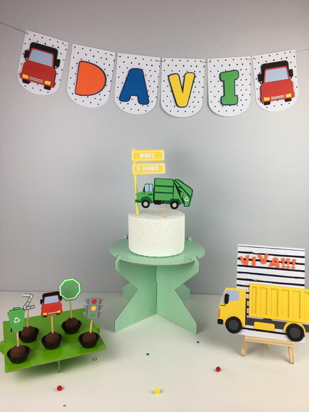 Kit Caminhão - Papelaria para Festa