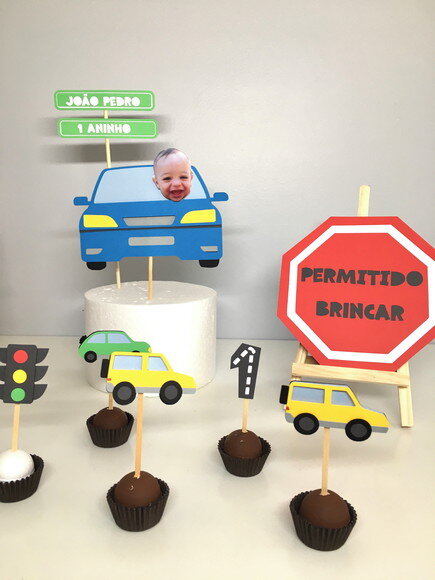 Kit Carros - Papelaria para Festa