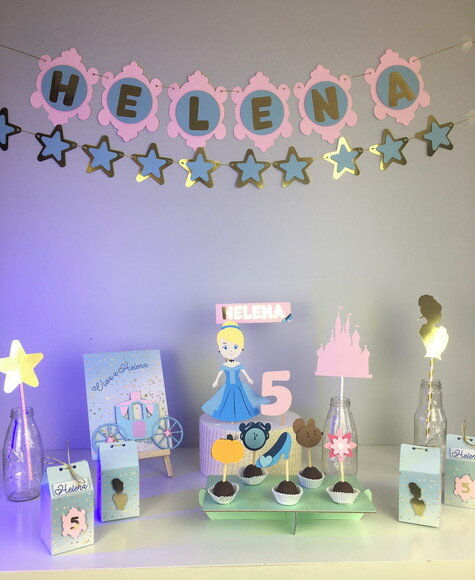Kit Cinderela - Papelaria para Festa