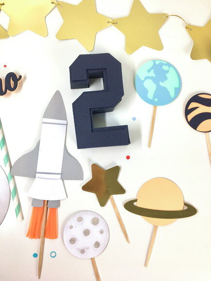 Kit Festa Astronauta - Papelaria para Festa