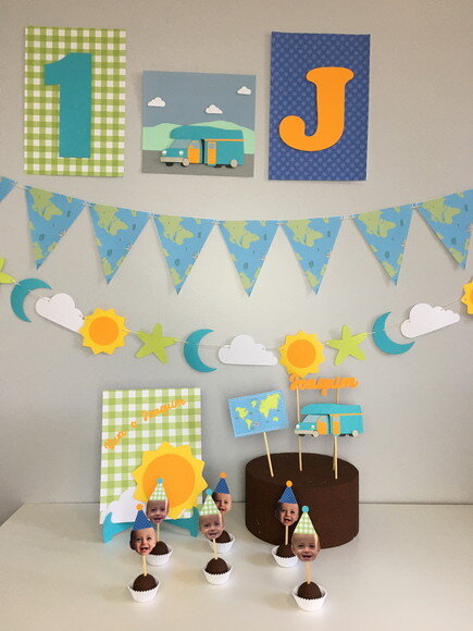 Kit Festa Motorhome - Papelaria para Festa