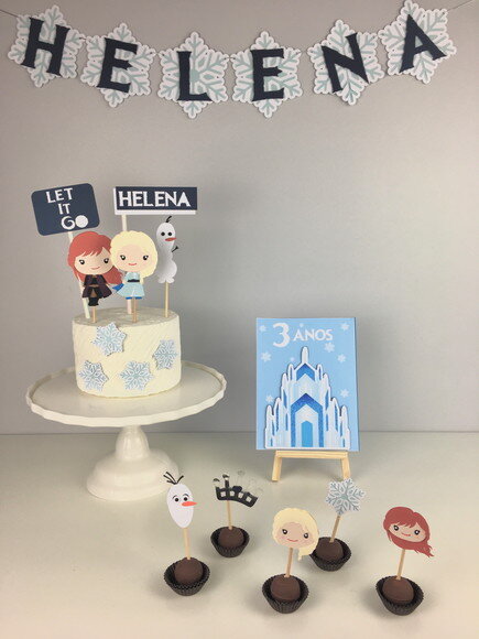 Kit Frozen - Papelaria para Festa