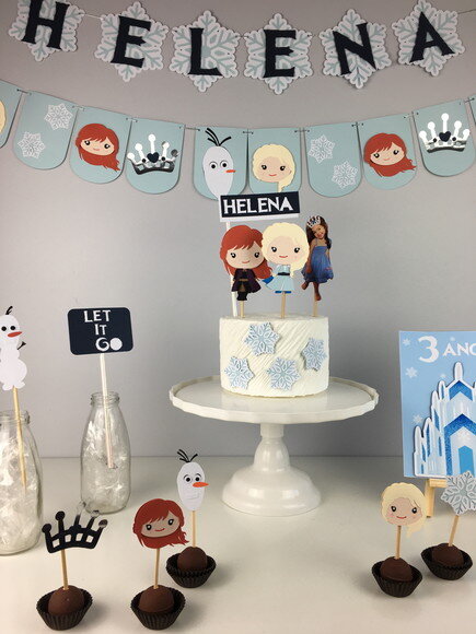 Kit Frozen - Papelaria para Festa