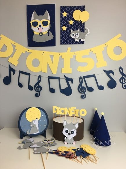Kit Lobinho - Papelaria para Festa
