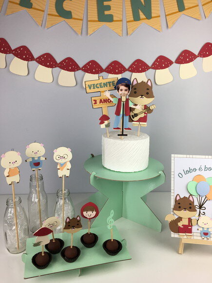 Kit Lobo Bom - Papelaria para Festa