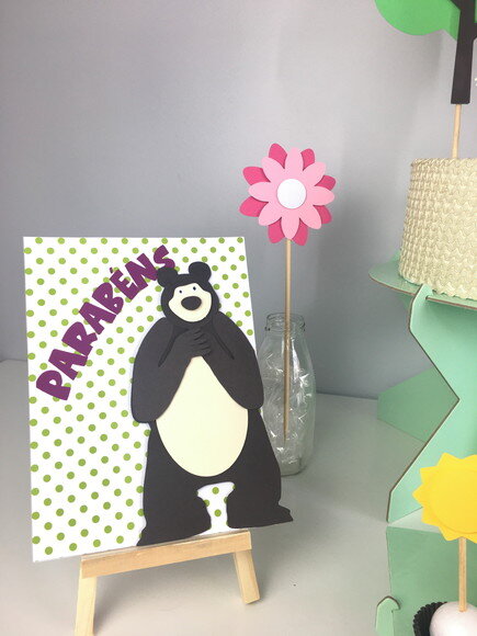 Kit Marsha e o Urso - Papelaria para Festa