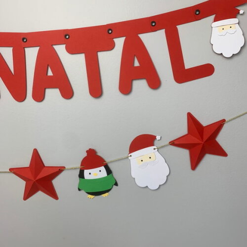 Kit Varal Decorativo Natal