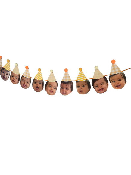Varal com 12 Rostinhos - Papelaria para Festa