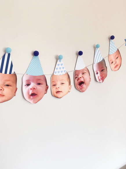 Varal 8 Rostinhos - Papelaria para Festa