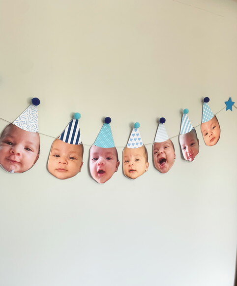 Varal 8 Rostinhos - Papelaria para Festa