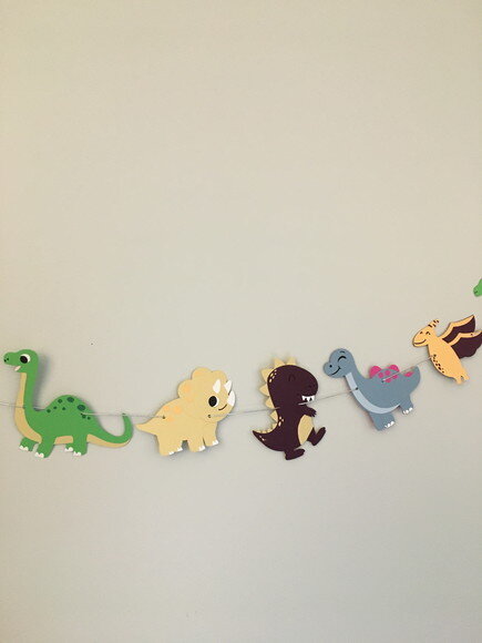Varal Decorativo Dinossauro - Papelaria para Festa