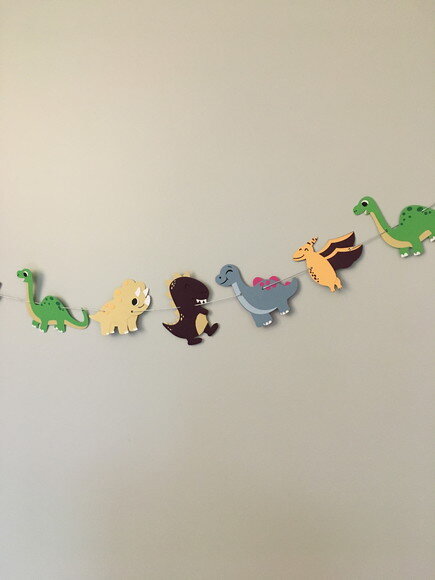 Varal Decorativo Dinossauro - Papelaria para Festa