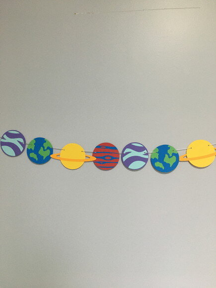 Varal Decorativo Planetas - Papelaria para Festa