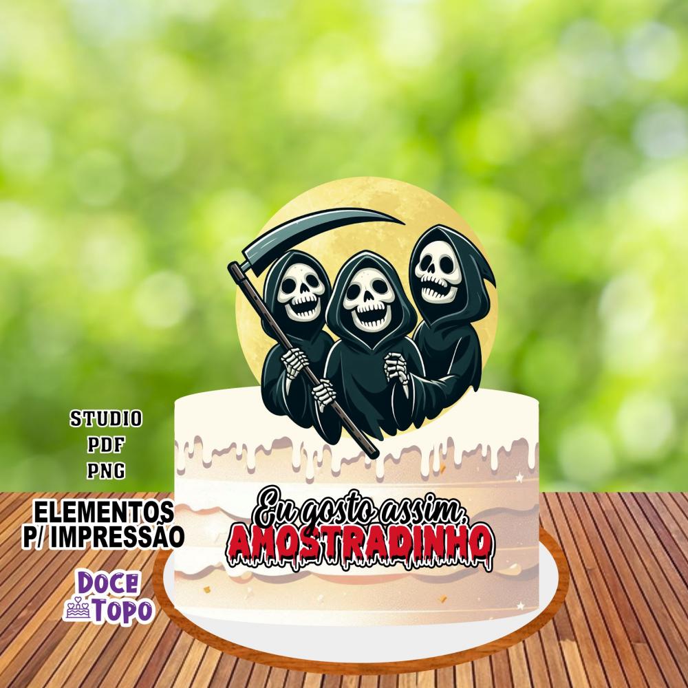 Topo de Bolo Amostradinho 01 Studio/PDF/PNG