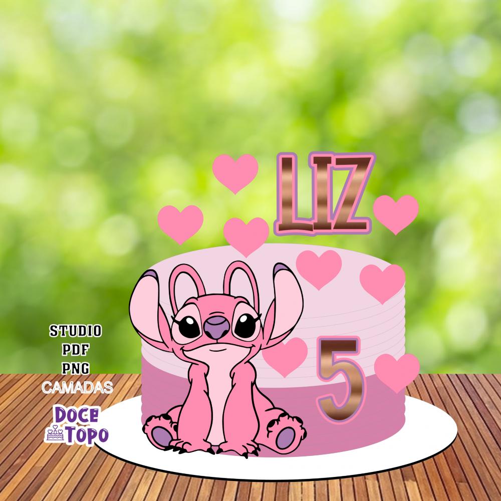 Topo de Bolo Angel 01 Studio/PDF/PNG