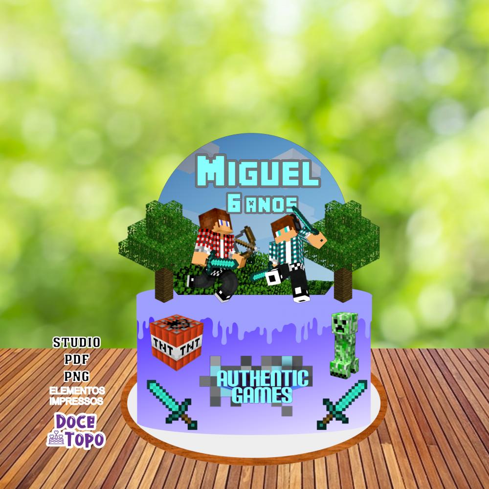 Topo de Bolo Authentic Games Studio/PDF/PNG