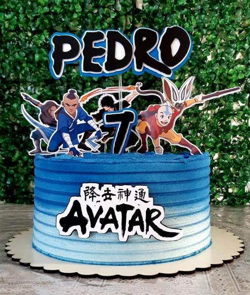 Topo de Bolo Avatar o Mestre do Ar 01 Studio/PDF/PNG