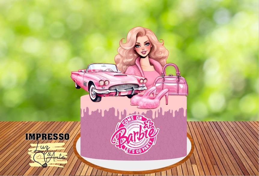 Topo de Bolo Barbie 08 Studio/PDF/PNG