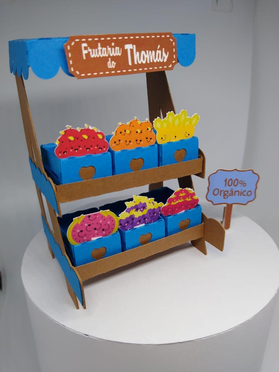 Topo de Bolo Barraca de Frutas Studio/PDF