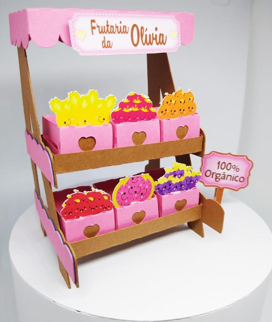 Topo de Bolo Barraca de Frutas Studio/PDF