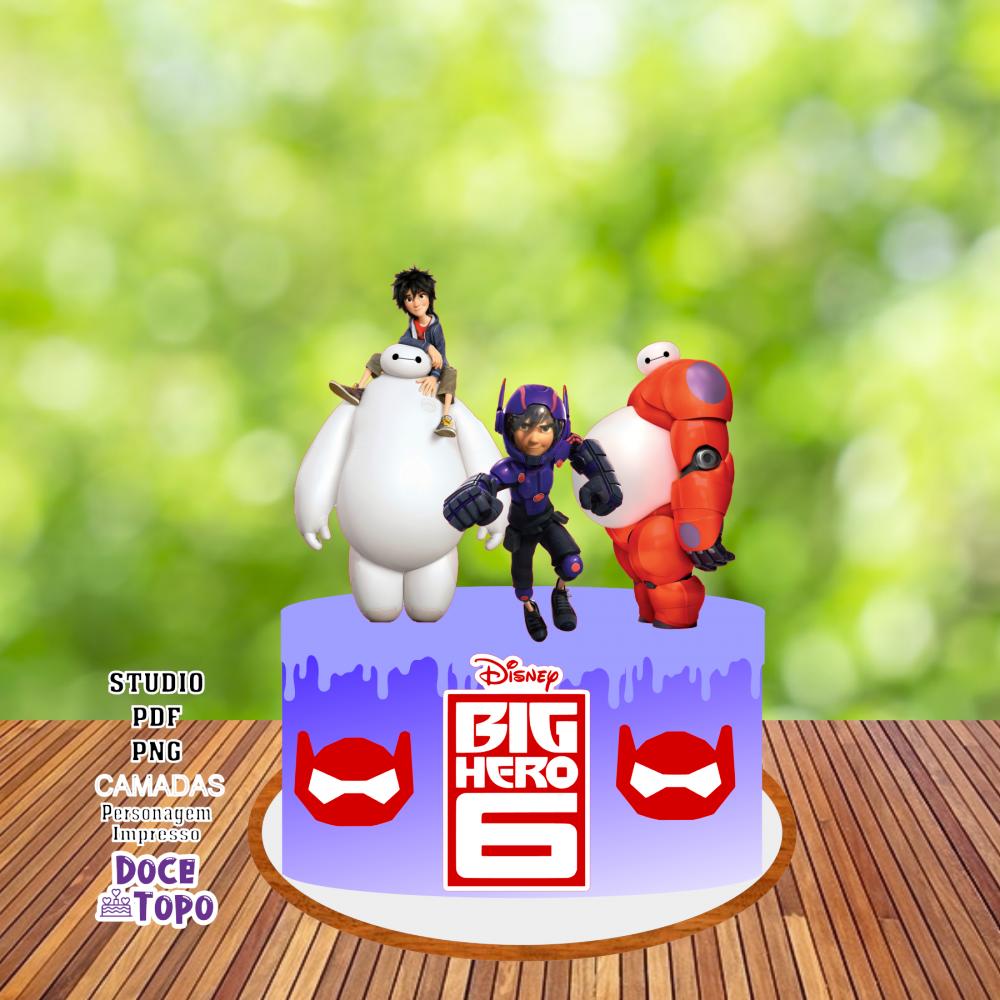 Topo de Bolo Big Hero 03 Studio/PDF/PNG