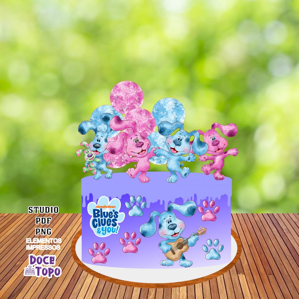 Topo de Bolo Blues Clues 01 Studio/PDF/PNG