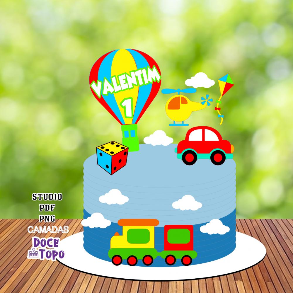 Topo de Bolo Brinquedos 02 Studio/PDF/PNG