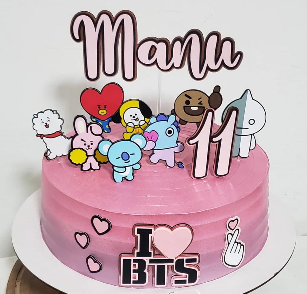 Topo de Bolo BTS BT21 Studio/PDF