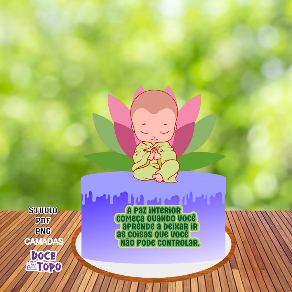 Topo de Bolo Buda 01 Studio/PDF/PNG