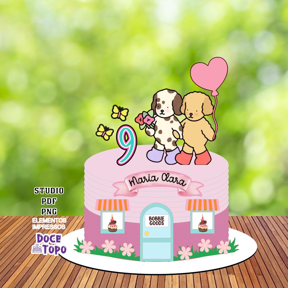 Topo de Bolo Bobbie Goods 01 Studio/PDF/PNG