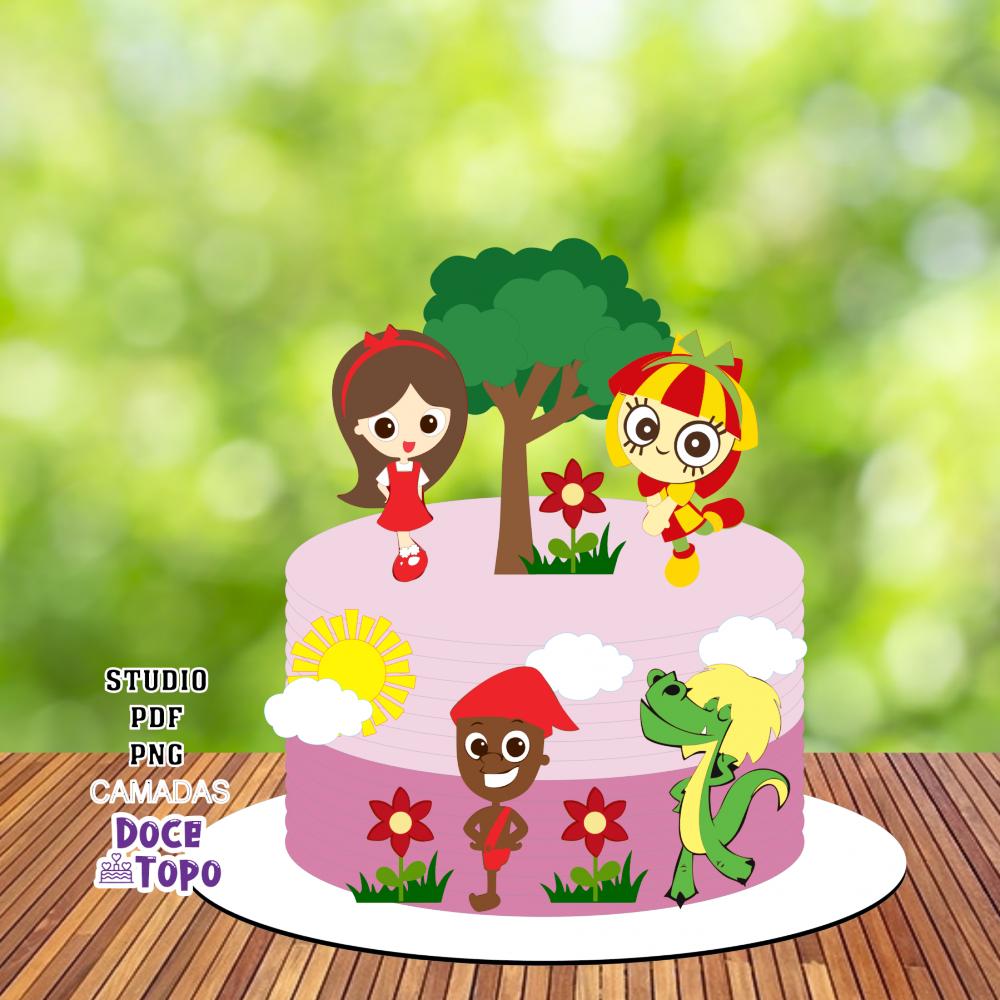 Topo de Bolo Sítio do Pica Pau Amarelo 01 Studio/PDF/PNG