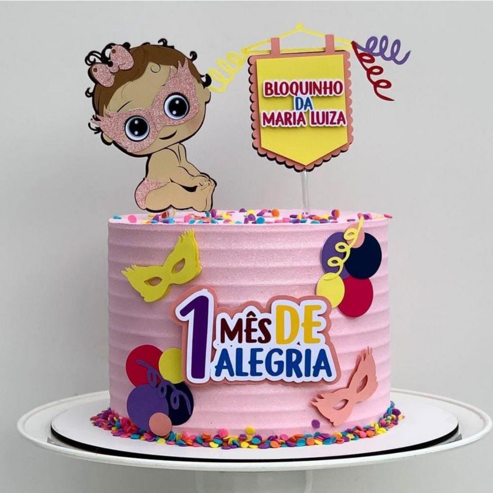 Topo de Bolo Carnaval 04 Studio/PDF/PNG