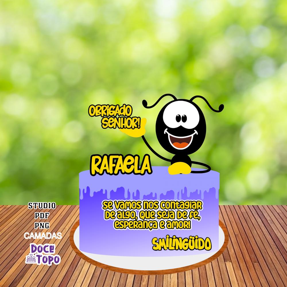 Topo de Bolo Smilinguido 01 Studio/PDF/PNG