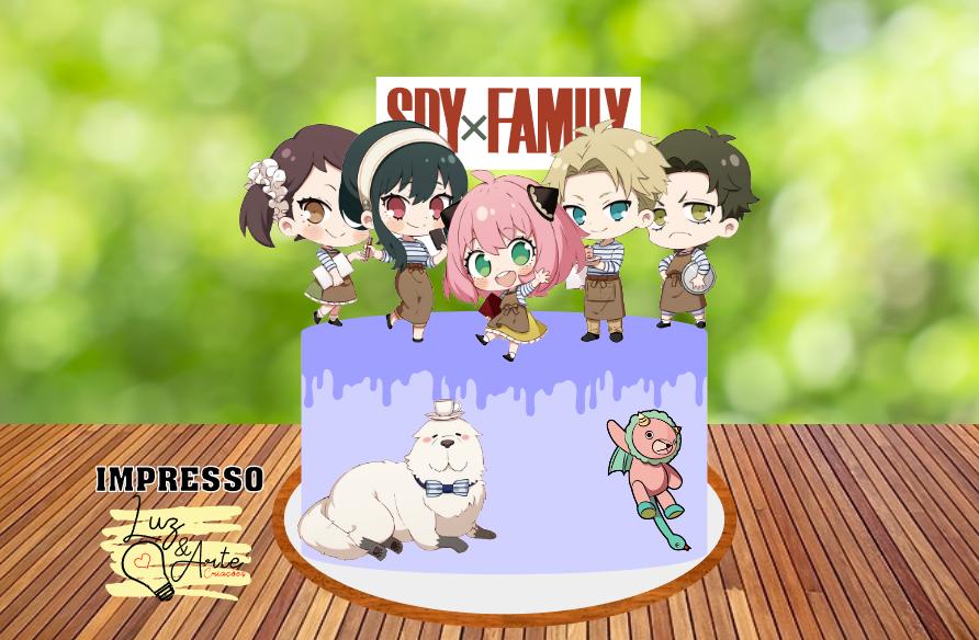Topo de Bolo Spy X Family 01 Studio/PDF/PNG