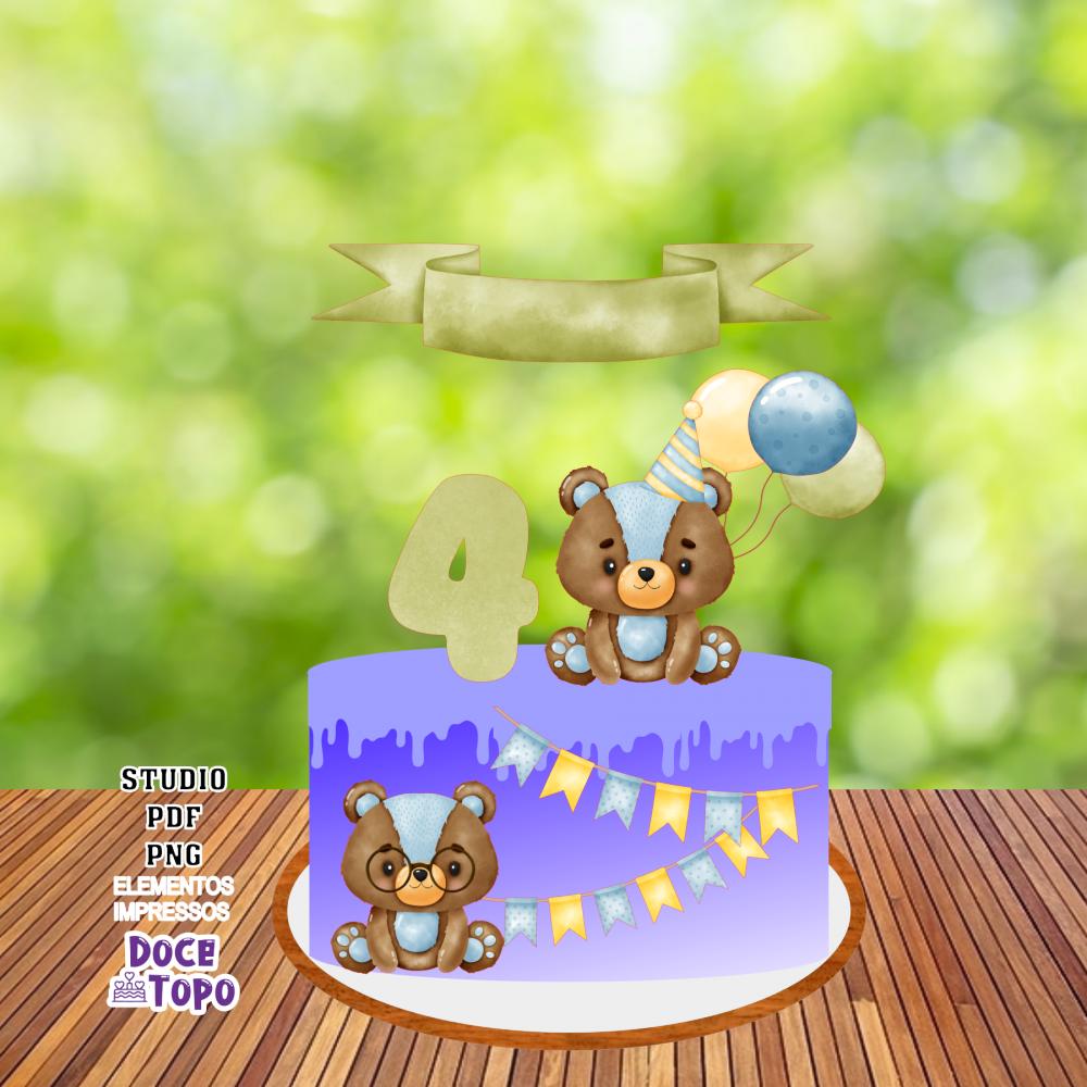 Topo de Bolo Chá de Bebê 03 Studio/PDF/PNG