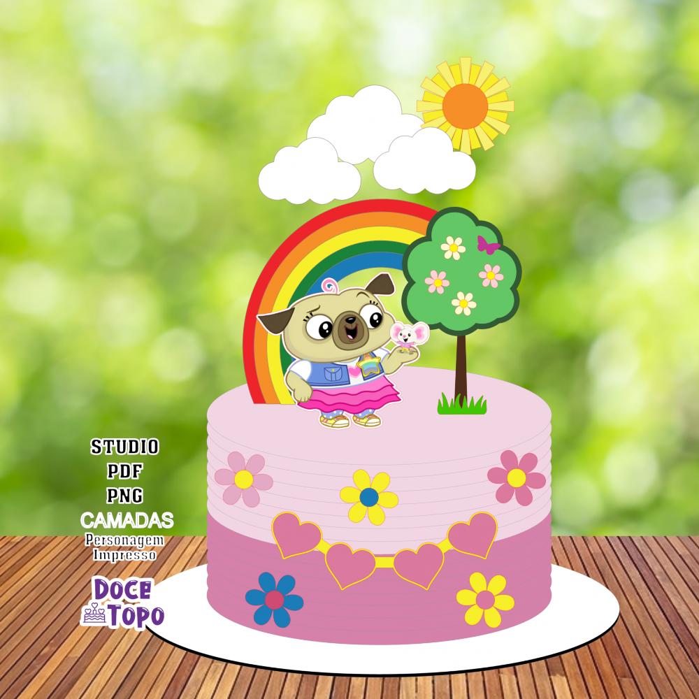 Topo de Bolo Chip e Potato 01 Studio/PDF/PNG