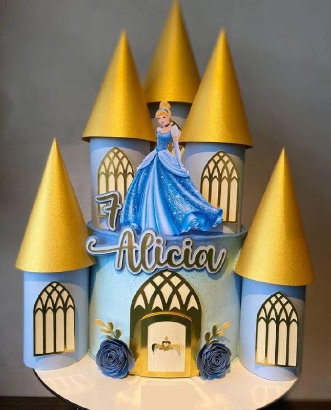 Topo de Bolo Cinderela 01 Studio/PDF/PNG