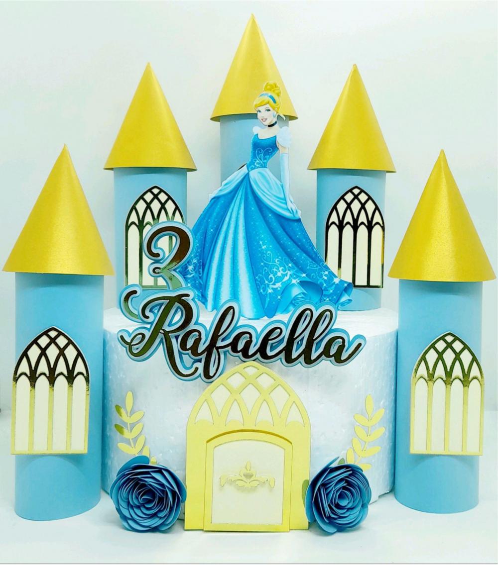 Topo de Bolo Cinderela 01 Studio/PDF/PNG