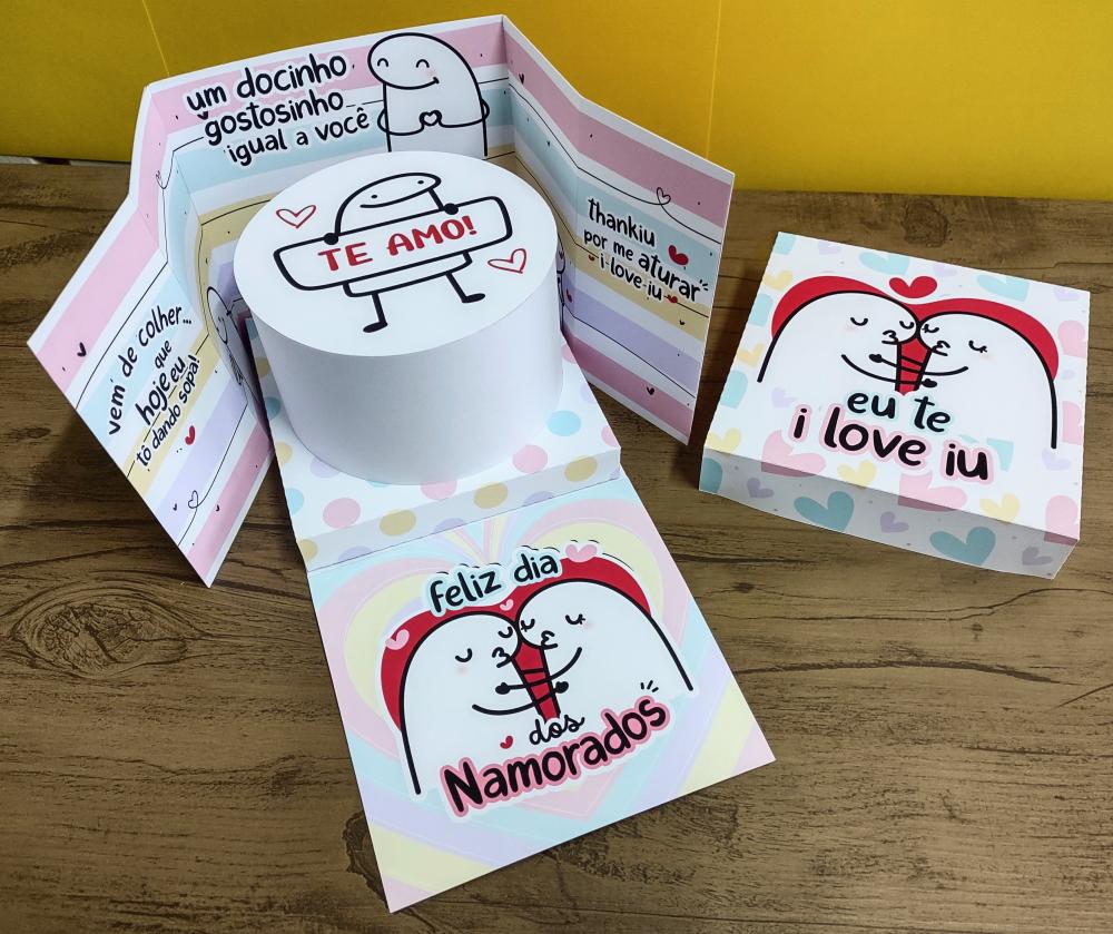 Arquivo Corte Caixa Bentô Cake Flork Namorados PDF/STUDIO