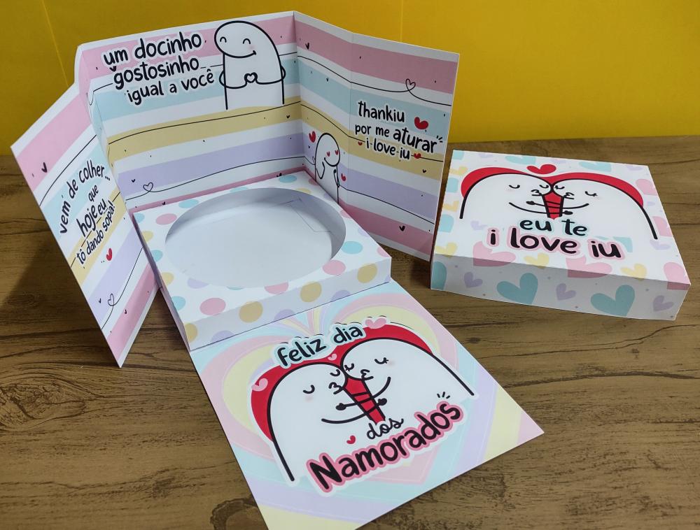 Arquivo Corte Caixa Bentô Cake Flork Namorados PDF/STUDIO