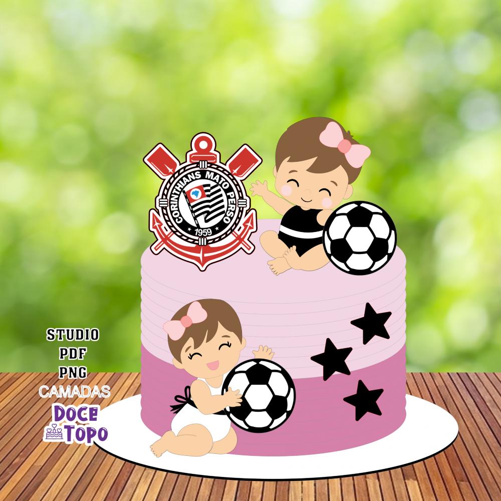 Topo de Bolo Corinthians 01 Studio/PDF/PNG