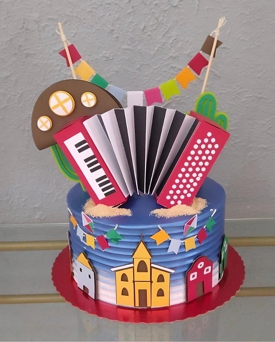 Topo de Bolo Festa Junina 03 Studio/PDF/PNG