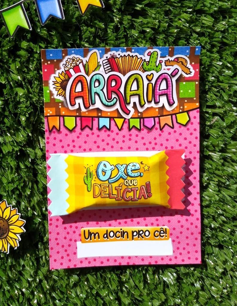 Arquivo Cartão Balinha Junina STUDIO/PDF/PNG