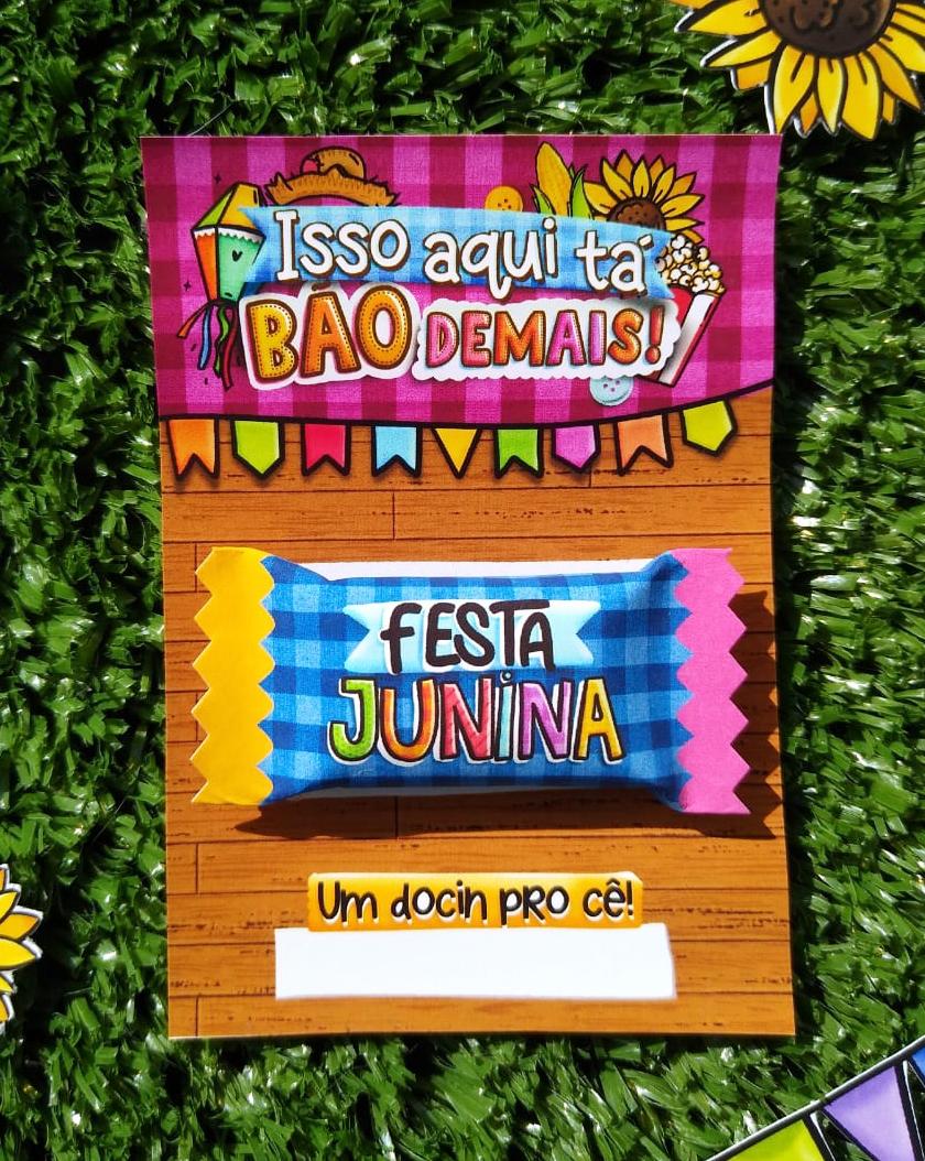 Arquivo Cartão Balinha Junina STUDIO/PDF/PNG