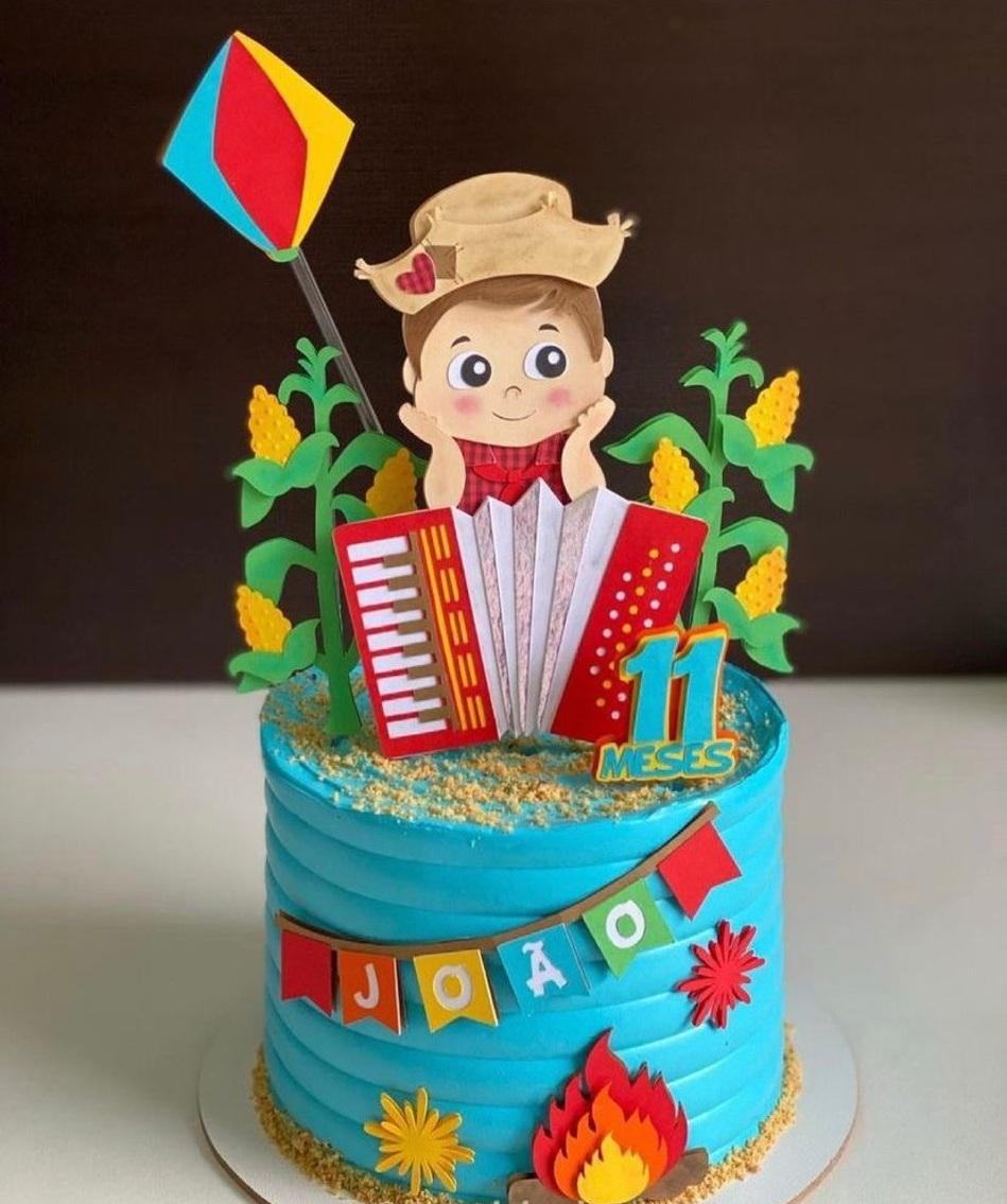 Topo de Bolo Festa Junina 06 Studio/PDF/PNG